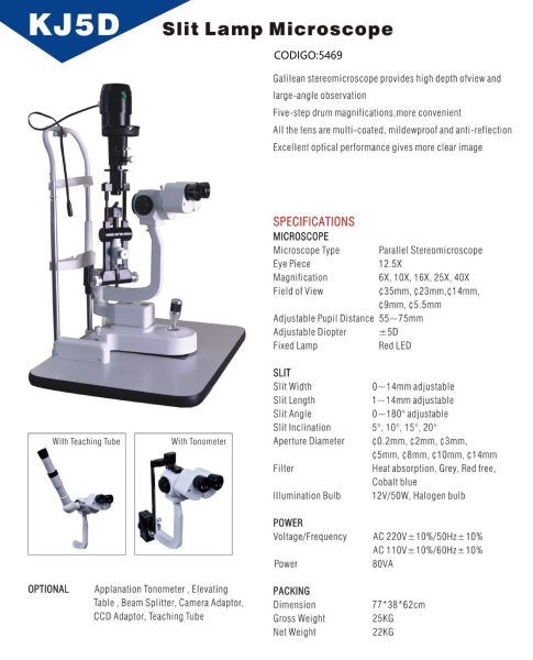 Lampara de hendidura KJ5D